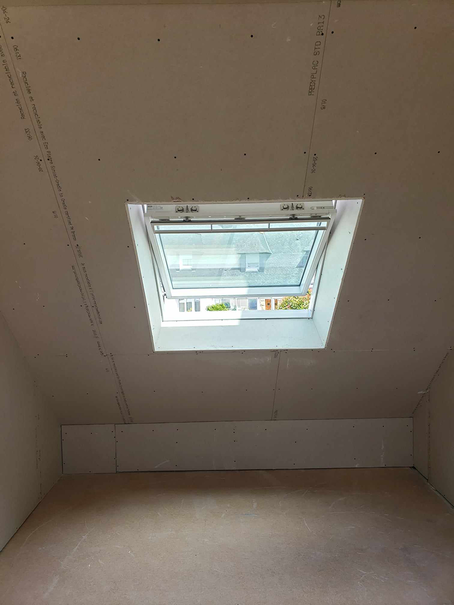 Plafond coffré de placo